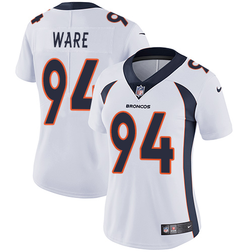Nike Broncos #94 DeMarcus Ware White Women's Stitched NFL Vapor Untouchable Limited Jersey Nike Broncos #94 DeMarcus Ware White Women's Stitched NFL Vapor Untouchable Limited Jersey