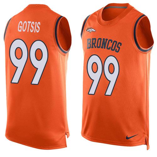 Nike Broncos #99 Adam Gotsis Orange Team Color Men's Stitched NFL Limited Tank Top Jersey Nike Broncos #99 Adam Gotsis Orange Team Color Men's Stitched NFL Limited Tank Top Jersey