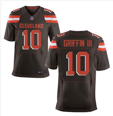Nike Browns #10 Robert Griffin III Brown Team Color Men's Stitched NFL New Elite Jersey Nike Browns #10 Robert Griffin III Brown Team Color Men's Stitched NFL New Elite Jersey