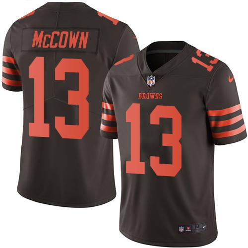 Nike Browns #13 Josh McCown Brown Youth Stitched NFL Limited Rush Jersey Nike Browns #13 Josh McCown Brown Youth Stitched NFL Limited Rush Jersey