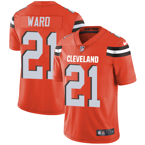 Nike Browns #21 Denzel Ward Orange Alternate Youth Stitched NFL Vapor Untouchable Limited Jersey Nike Browns #21 Denzel Ward Orange Alternate Youth Stitched NFL Vapor Untouchable Limited Jersey