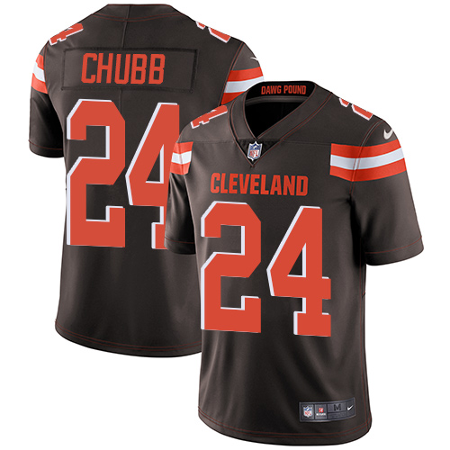 Nike Browns #24 Nick Chubb Brown Team Color Youth Stitched NFL Vapor Untouchable Limited Jersey Nike Browns #24 Nick Chubb Brown Team Color Youth Stitched NFL Vapor Untouchable Limited Jersey