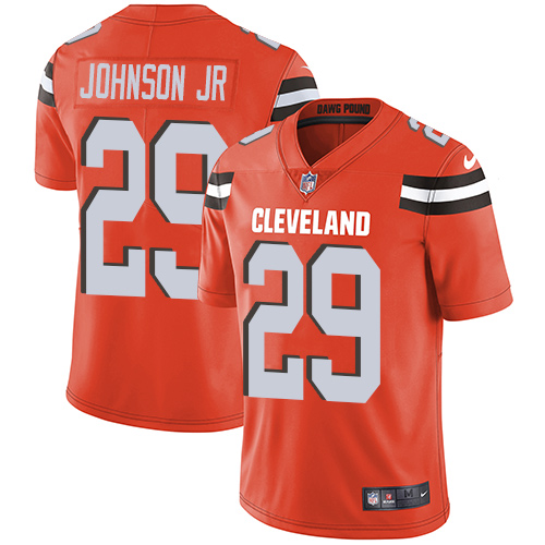 Nike Browns #29 Duke Johnson Jr Orange Alternate Men's Stitched NFL Vapor Untouchable Limited Jersey Nike Browns #29 Duke Johnson Jr Orange Alternate Men's Stitched NFL Vapor Untouchable Limited Jersey