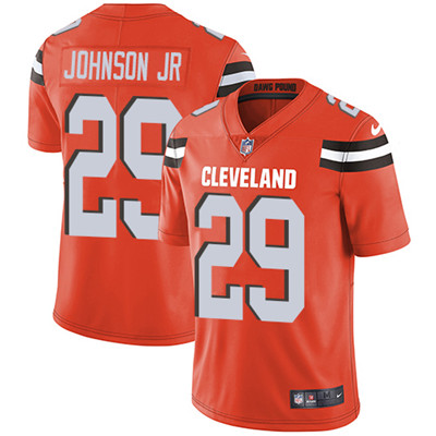 Nike Browns #29 Duke Johnson Jr Orange Alternate Youth Stitched NFL Vapor Untouchable Limited Jersey