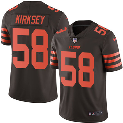 Nike Browns #58 Christian Kirksey Brown Youth Stitched NFL Limited Rush Jersey