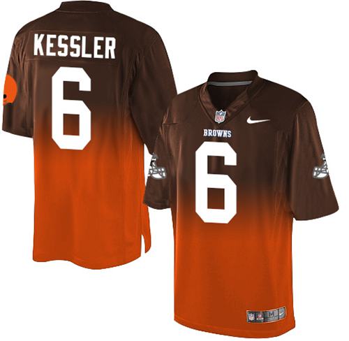 Nike Browns #6 Cody Kessler Brown Orange Men's Stitched NFL Elite Fadeaway Fashion Jersey Nike Browns #6 Cody Kessler Brown Orange Men's Stitched NFL Elite Fadeaway Fashion Jersey
