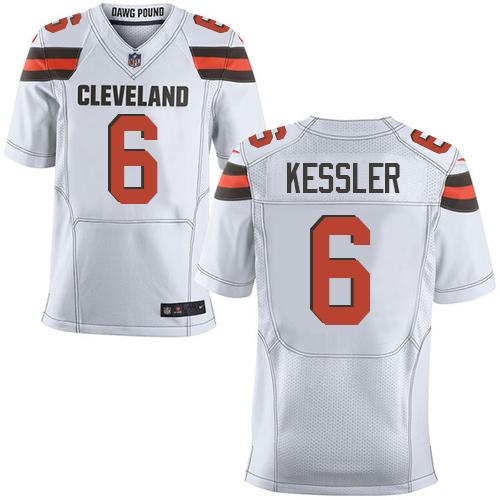 Nike Browns #6 Cody Kessler White Men's Stitched NFL New Elite Jersey Nike Browns #6 Cody Kessler White Men's Stitched NFL New Elite Jersey