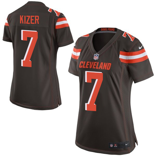 Nike Browns #7 DeShone Kizer Brown Team Color Women's Stitched NFL New Elite Jersey Nike Browns #7 DeShone Kizer Brown Team Color Women's Stitched NFL New Elite Jersey