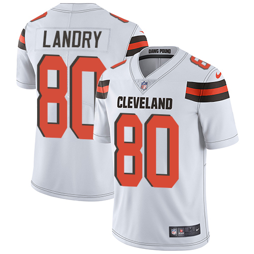 Nike Browns #80 Jarvis Landry White Men's Stitched NFL Vapor Untouchable Limited Jersey Nike Browns #80 Jarvis Landry White Men's Stitched NFL Vapor Untouchable Limited Jersey