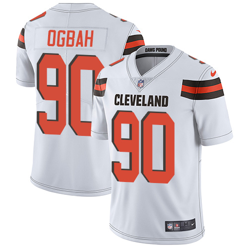 Nike Browns #90 Emmanuel Ogbah White Men's Stitched NFL Vapor Untouchable Limited Jersey Nike Browns #90 Emmanuel Ogbah White Men's Stitched NFL Vapor Untouchable Limited Jersey