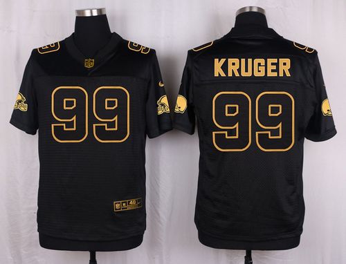 Nike Browns #99 Paul Kruger Black Men's Stitched NFL Elite Pro Line Gold Collection Jersey