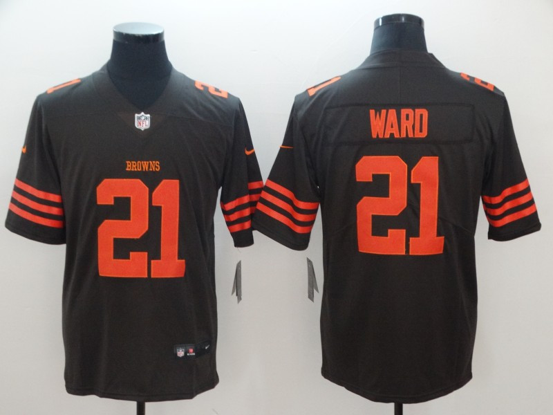 Nike Browns 21 T.J. Ward Brown Color Rush Limited Jerseys Nike Browns 21 T.J. Ward Brown Color Rush Limited Jerseys