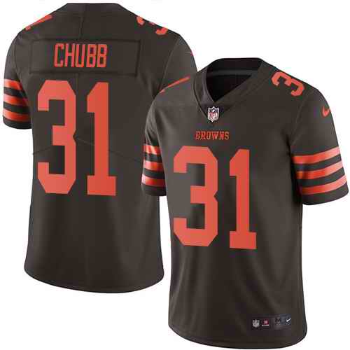 Nike Browns 31 Nick Chubb Brown Youth Color Rush Limited Jersey Nike Browns 31 Nick Chubb Brown Youth Color Rush Limited Jersey