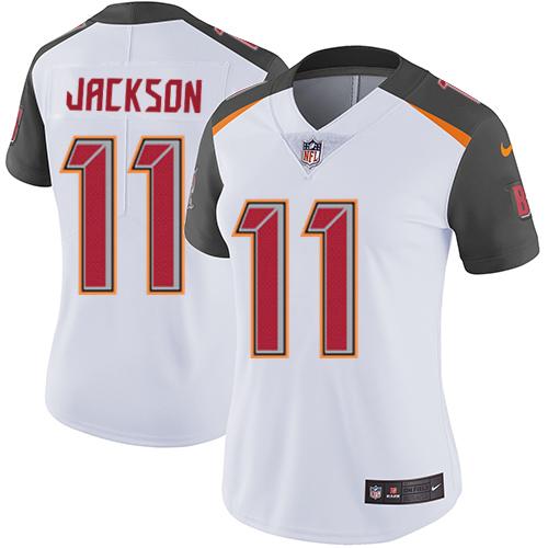 Nike Buccaneers #11 DeSean Jackson White Women's Stitched NFL Vapor Untouchable Limited Jersey Nike Buccaneers #11 DeSean Jackson White Women's Stitched NFL Vapor Untouchable Limited Jersey