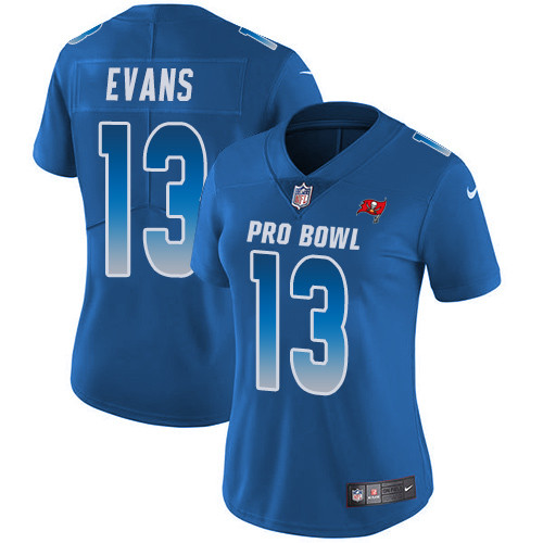 Nike Buccaneers #13 Mike Evans Royal Women's Stitched NFL Limited NFC 2019 Pro Bowl Jersey Nike Buccaneers #13 Mike Evans Royal Women's Stitched NFL Limited NFC 2019 Pro Bowl Jersey