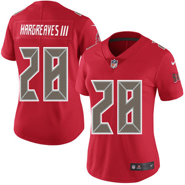 Nike Buccaneers #28 Vernon Hargreaves III Red Women's Stitched NFL Limited Rush Jersey Nike Buccaneers #28 Vernon Hargreaves III Red Women's Stitched NFL Limited Rush Jersey