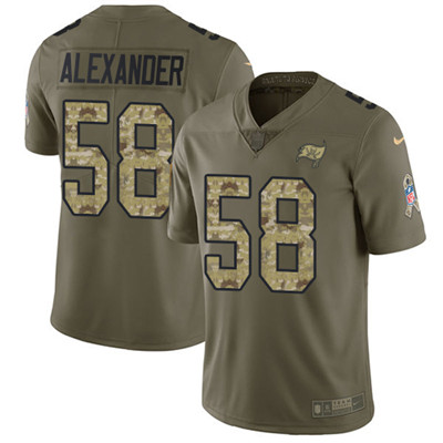 Nike Buccaneers #58 Kwon Alexander Olive Camo Youth Stitched NFL Limited 2017 Salute to Service Jersey Nike Buccaneers #58 Kwon Alexander Olive Camo Youth Stitched NFL Limited 2017 Salute to Service Jersey