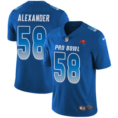 Nike Buccaneers #58 Kwon Alexander Royal Men's Stitched NFL Limited NFC 2018 Pro Bowl Jersey Nike Buccaneers #58 Kwon Alexander Royal Men's Stitched NFL Limited NFC 2018 Pro Bowl Jersey