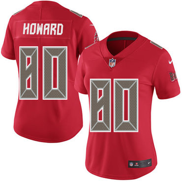 Nike Buccaneers #80 O. J. Howard Red Women's Stitched NFL Limited Rush Jersey Nike Buccaneers #80 O. J. Howard Red Women's Stitched NFL Limited Rush Jersey