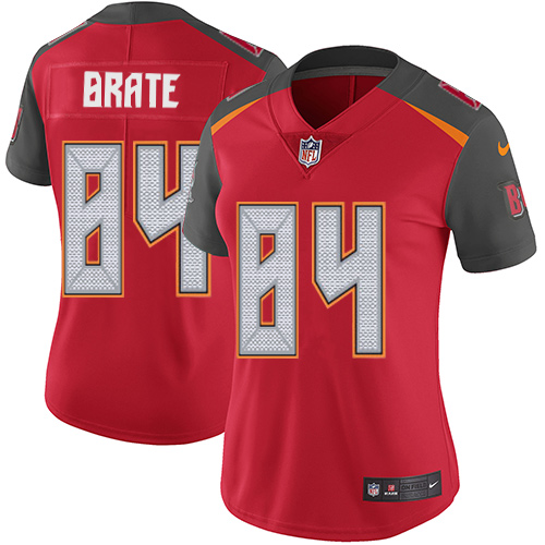 Nike Buccaneers #84 Cameron Brate Red Team Color Women's Stitched NFL Vapor Untouchable Limited Jersey Nike Buccaneers #84 Cameron Brate Red Team Color Women's Stitched NFL Vapor Untouchable Limited Jersey