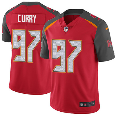 Nike Buccaneers #97 Vinny Curry Red Team Color Men's Stitched NFL Vapor Untouchable Limited Jersey