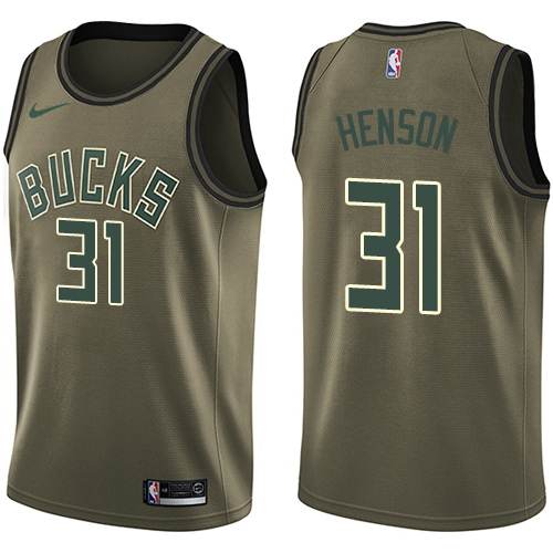 Nike Bucks #31 John Henson Green Salute to Service NBA Swingman Jersey Nike Bucks #31 John Henson Green Salute to Service NBA Swingman Jersey
