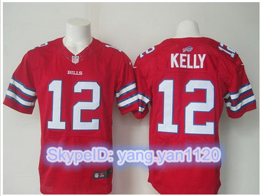 Nike Buffalo Bills #12 Jim Kelly Red Men's Stitched NFL Elite Rush Jersey Nike Buffalo Bills #12 Jim Kelly Red Men's Stitched NFL Elite Rush Jersey