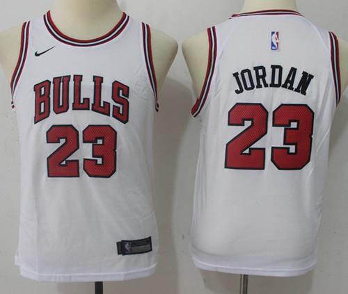 Nike Bulls #23 Michael Jordan White Youth NBA Swingman Jersey Nike Bulls #23 Michael Jordan White Youth NBA Swingman Jersey