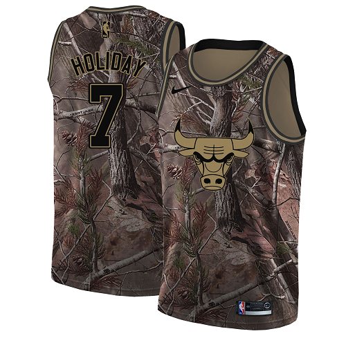 Nike Bulls #7 Justin Holiday Camo Women's NBA Swingman Realtree Collection Jersey Nike Bulls #7 Justin Holiday Camo Women's NBA Swingman Realtree Collection Jersey