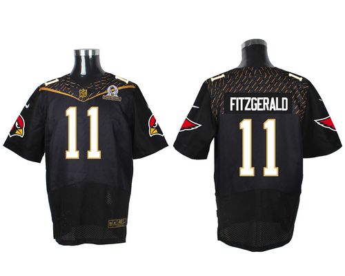 Nike Cardinals #11 Larry Fitzgerald Black 2016 Pro Bowl Men's Stitched NFL Elite Jersey Nike Cardinals #11 Larry Fitzgerald Black 2016 Pro Bowl Men's Stitched NFL Elite Jersey
