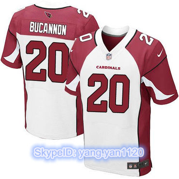 Nike Cardinals #20 Deone Bucannon White Men's Stitched NFL Elite Jersey