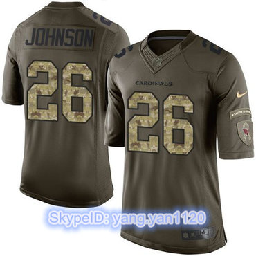 Nike Cardinals #26 Rashad Johnson Green Men's Stitched NFL Limited Salute to Service Jersey