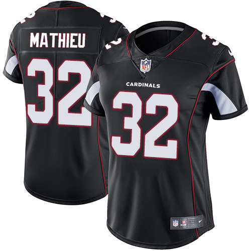 Nike Cardinals #32 Tyrann Mathieu Black Alternate Women's Stitched NFL Vapor Untouchable Limited Jersey Nike Cardinals #32 Tyrann Mathieu Black Alternate Women's Stitched NFL Vapor Untouchable Limited Jersey
