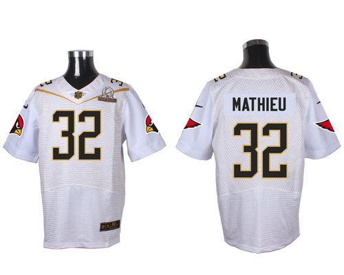 Nike Cardinals #32 Tyrann Mathieu White 2016 Pro Bowl Men's Stitched NFL Elite Jersey Nike Cardinals #32 Tyrann Mathieu White 2016 Pro Bowl Men's Stitched NFL Elite Jersey