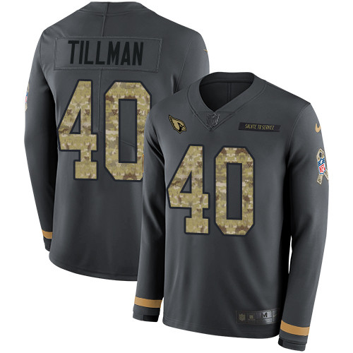 Nike Cardinals #40 Pat Tillman Anthracite Salute to Service Youth