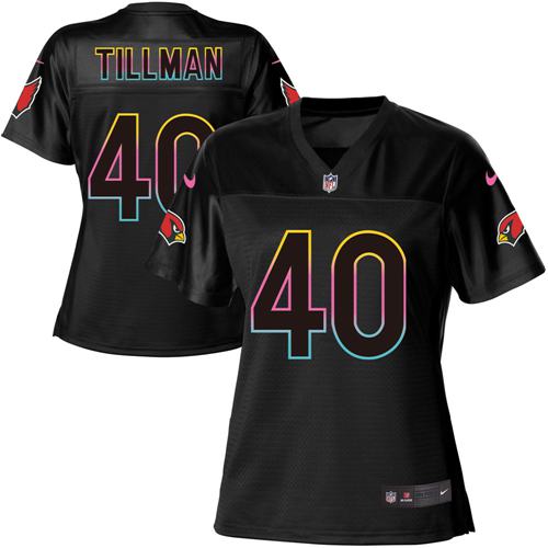 Nike Cardinals #40 Pat Tillman Black Women's NFL Fashion Game Jersey Nike Cardinals #40 Pat Tillman Black Women's NFL Fashion Game Jersey