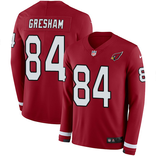 Nike Cardinals #84 Jermaine Gresham Red Team Color Men's Stitched NFL Limited Therma Long Sleeve Jersey Nike Cardinals #84 Jermaine Gresham Red Team Color Men's Stitched NFL Limited Therma Long Sleeve Jersey