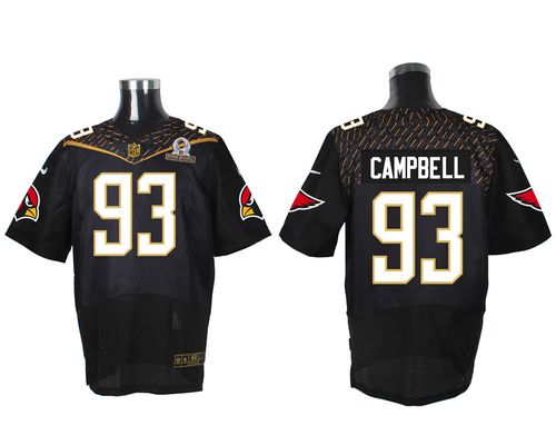 Nike Cardinals #93 Calais Campbell Black 2016 Pro Bowl Men's Stitched NFL Elite Jersey Nike Cardinals #93 Calais Campbell Black 2016 Pro Bowl Men's Stitched NFL Elite Jersey