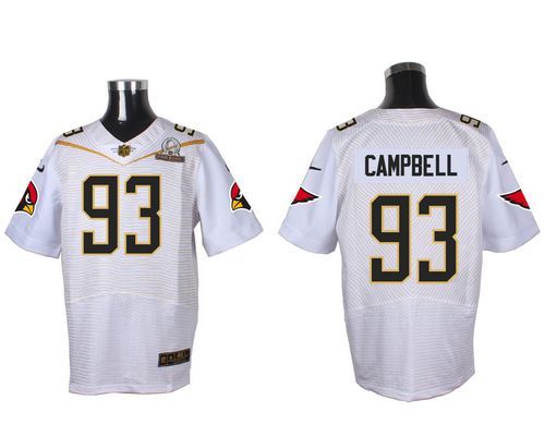 Nike Cardinals #93 Calais Campbell White 2016 Pro Bowl Men's Stitched NFL Elite Jersey Nike Cardinals #93 Calais Campbell White 2016 Pro Bowl Men's Stitched NFL Elite Jersey