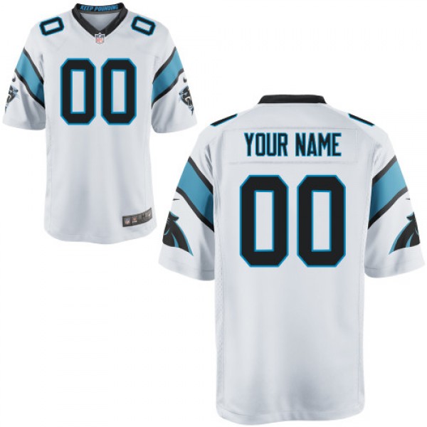 Nike Carolina Panthers Customized Game White Jerseys