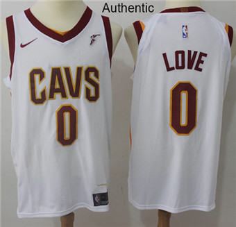 Nike Cavaliers #0 Kevin Love White NBA Authentic Association Edition Jersey