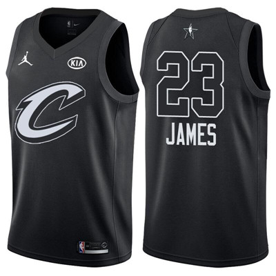 Nike Cavaliers #23 LeBron James Jordan Brand Black 2018 All-Star Game Swingman Jersey Nike Cavaliers #23 LeBron James Jordan Brand Black 2018 All-Star Game Swingman Jersey