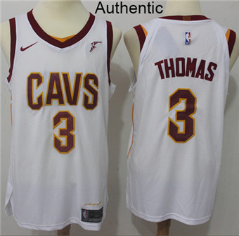 Nike Cavaliers #3 Isaiah Thomas White NBA Authentic Association Edition Jersey