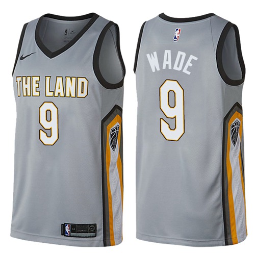 Nike Cavaliers #9 Dwyane Wade Gray NBA Swingman City Edition Jersey Nike Cavaliers #9 Dwyane Wade Gray NBA Swingman City Edition Jersey