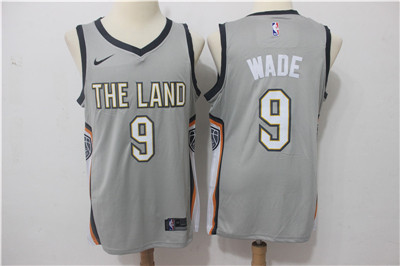 Nike Cavaliers #9 Dwyane Wade Gray Nike City Edition Swingman Jersey Nike Cavaliers #9 Dwyane Wade Gray Nike City Edition Swingman Jersey
