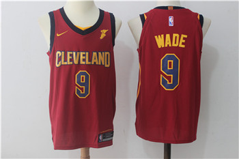 Nike Cavaliers #9 Dwyane Wade Maroon Nike Stitched NBA Jersey