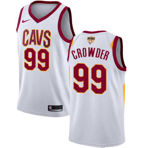 Nike Cavaliers #99 Jae Crowder White The Finals Patch NBA Swingman Association Edition Jersey Nike Cavaliers #99 Jae Crowder White The Finals Patch NBA Swingman Association Edition Jersey