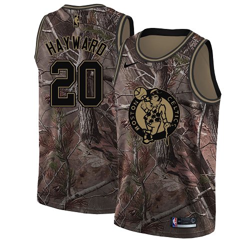 Nike Celtics #20 Gordon Hayward Camo NBA Swingman Realtree Collection Jersey