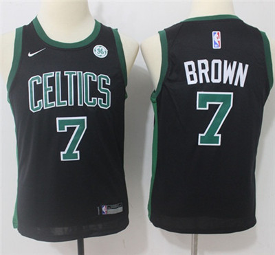 Nike Celtics #7 Jaylen Brown Black Youth NBA Swingman Statement Edition Jersey Nike Celtics #7 Jaylen Brown Black Youth NBA Swingman Statement Edition Jersey