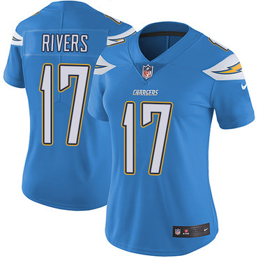 Nike Chargers #17 Philip Rivers Electric Blue Alternate Women's Stitched NFL Vapor Untouchable Limited Jersey Nike Chargers #17 Philip Rivers Electric Blue Alternate Women's Stitched NFL Vapor Untouchable Limited Jersey